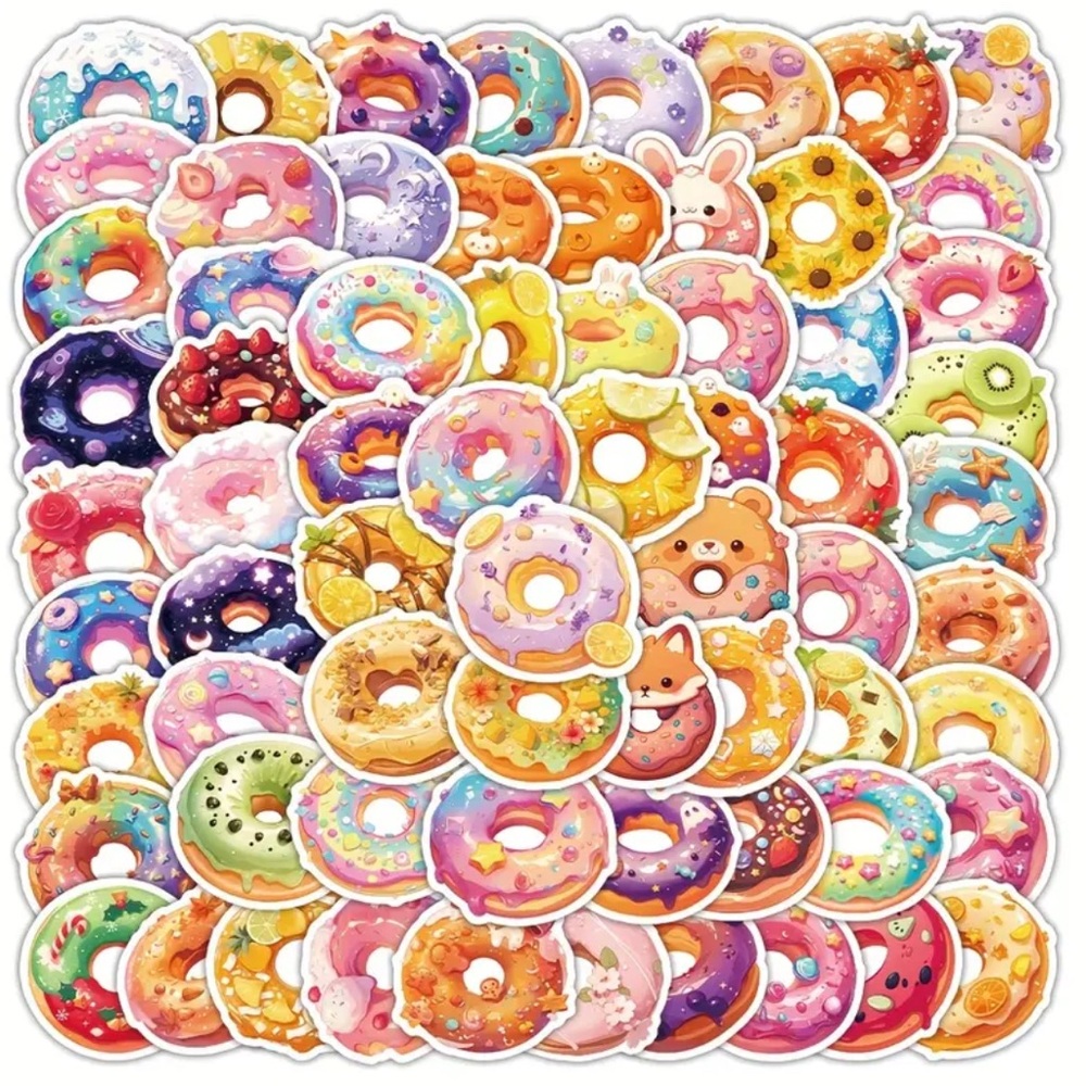 Donuts 80pc Colorful Stickers 🆕